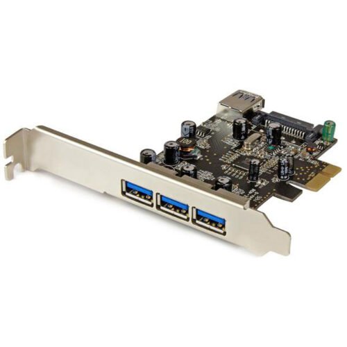 StarTech.com PCI-E Controller Card (4 USB 3.0 Type-A ports – 1 internal and 3 external)