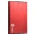 Heden external USB 3.0 enclosure in brushed aluminium for 2.5” SATA III hard drive (red colour)
