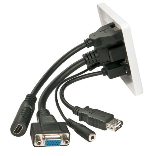 Lindy VGA/HDMI/USB/Jack 3.5 mm wall socket