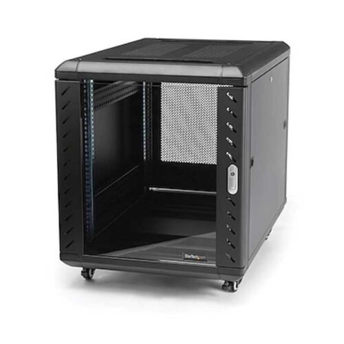 StarTech.com 15U server cabinet depth 800 mm – payload 800 kg – colour black