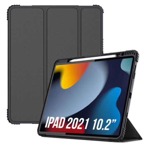 Akashi iPad 2021 10.2inch Folio Stand Case Black