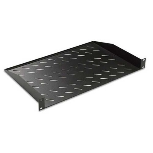 Ekivalan 19inch Fixed Tray, 1U, 2 points, 250 mm deep – Black