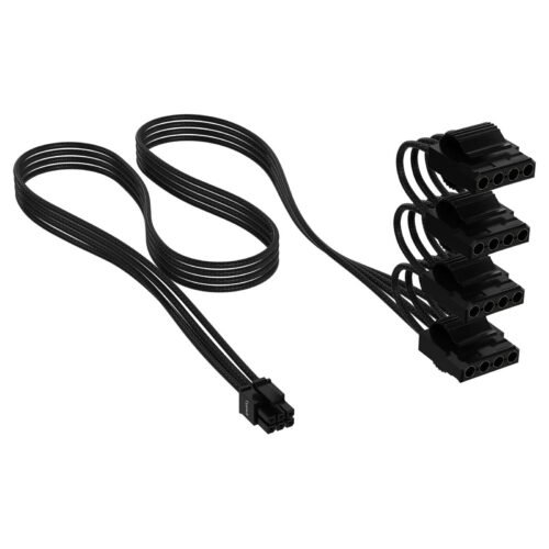 Corsair Premium Power Cable Molex 4 Connectors Type 5 Gen 5 – Black