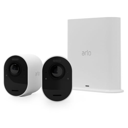 Arlo Ultra 2 Security System 2 Camera Kit – White (VMS5240)