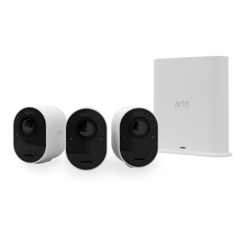Arlo Ultra 2 Security System 3 Camera Kit – White (VMS5340)