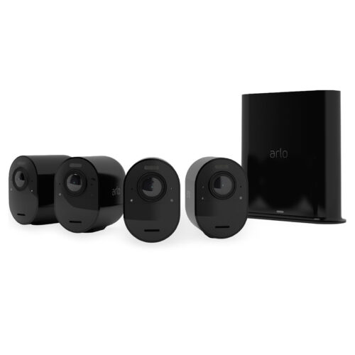 Arlo Ultra 2 Security System 4 Camera Kit – Black (VMS5440B)