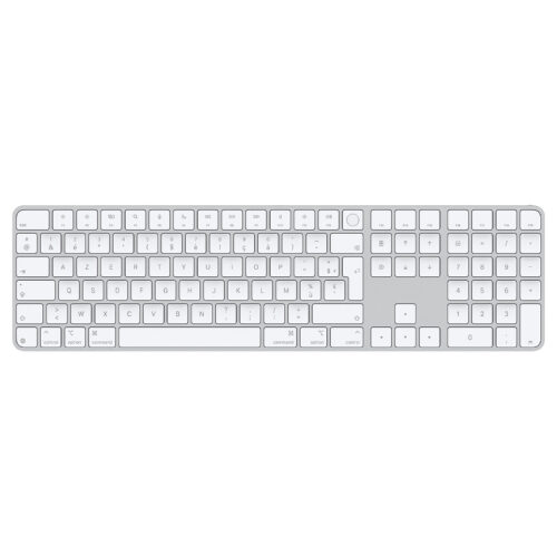 Apple Magic Keyboard avec Touch ID et pavé numérique – Français – Touches blanches