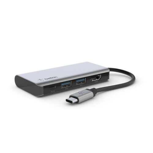 Belkin Hub USB-C avec 1 X HDMI, 2 x USB-A et 1 x USB-C – 100 W Passtrhough