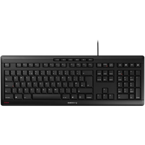 Cherry Stream Keyboard (noir) – QWERTY, US