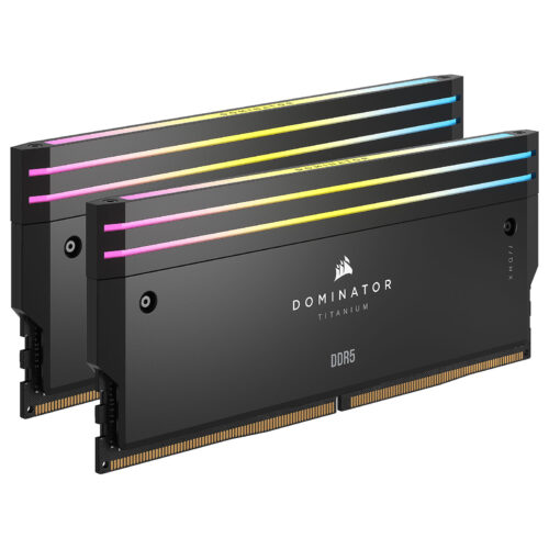 Corsair Dominator Titanium DDR5 RGB 32 GB (2 x 16 GB) 6000 MHz CL30 – Black