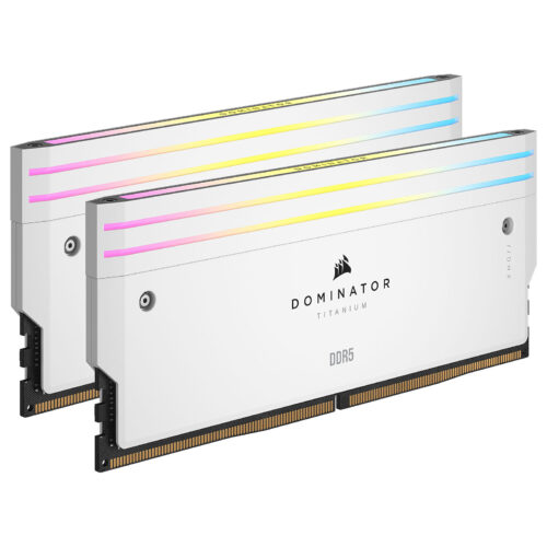 Corsair Dominator Titanium DDR5 RGB 64 GB (2 x 32 GB) 6000 MHz CL30 – White