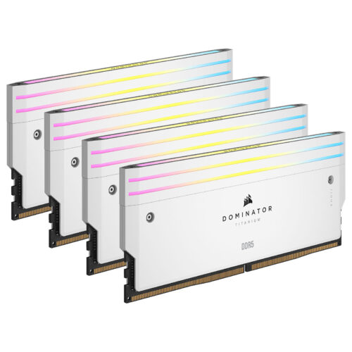 Corsair Dominator Titanium DDR5 RGB 64 GB (4 x 16 GB) 6400 MHz CL32 – White