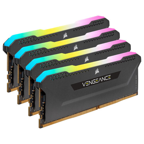 Corsair Vengeance RGB PRO SL Series 32GB (4x8GB) DDR4 3200MHz CL16 – Black