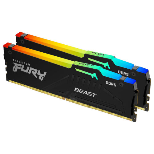 Kingston FURY Beast RGB 64GB (2 x 32GB) DDR5 6000 MHz CL36