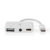 Nedis Multi-Port USB-C to USB, USB-C and Jack 3.5 mm adapter – 10 cm – White