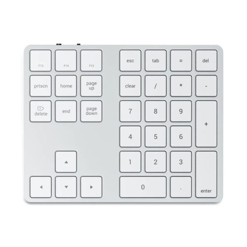 SATECHI Bluetooth Wireless Extended Keypad – Silver