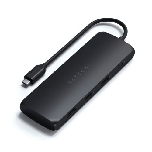 SATECHI Adaptateur USB-C Hybrid multiport – Noir