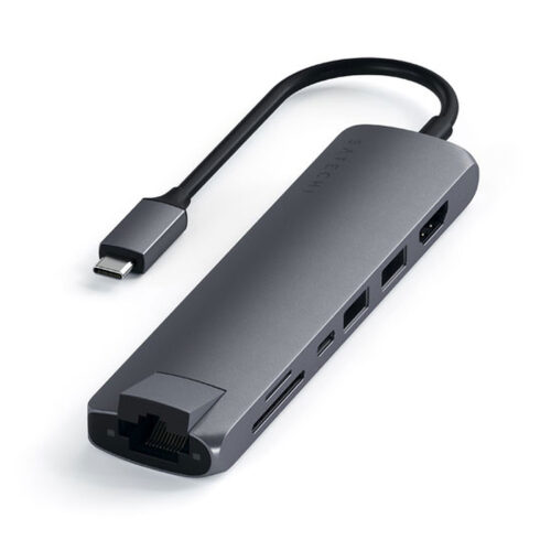 Satechi Hub USB-C Slim multiport 7-en-1 – Gris