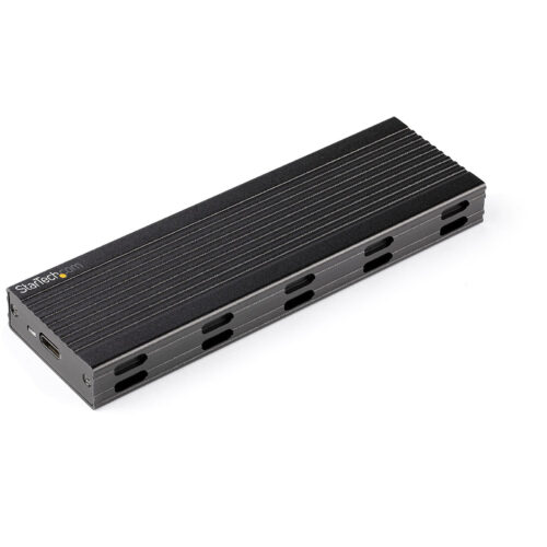 StarTech.com USB 3.1 enclosure for M.2 NVMe or M.2 SATA SSD – Black